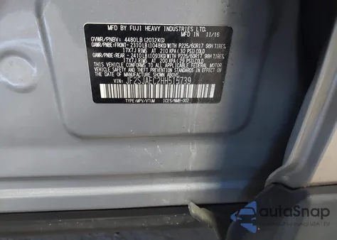 2017 Subaru Forester 2.5I Premium z USA, uszkodzony, nr VIN JF2SJAEC2HH515739